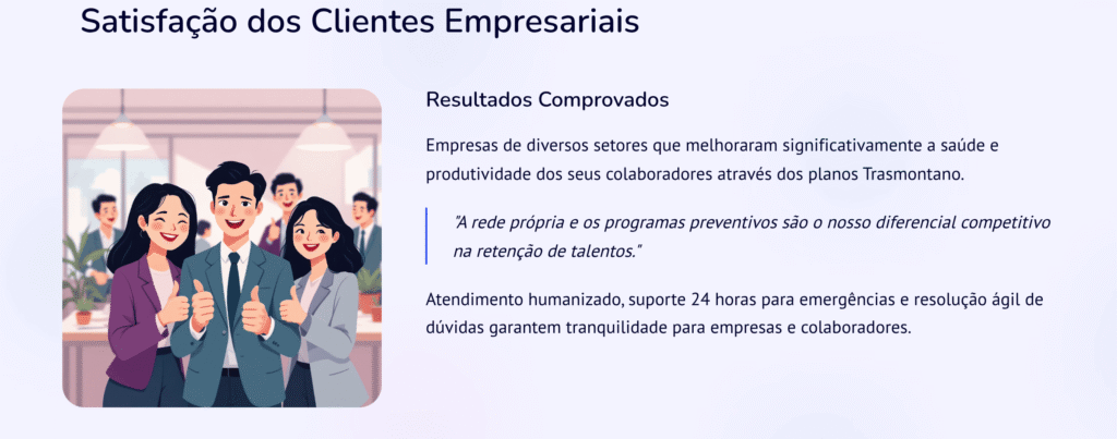 Satisfacao dos Clientes Empresariais-CENTRAL DE VENDAS TRASMONTANO TEL(11) 95956-2748--4107-2290 TABELAS DE PREÇOS TRASMONTANO EMPRESAS-CONVENIO MEDICO TRASMONTANO